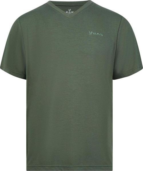 Victor Erkek Viloft V Yaka T-Shirt Haki