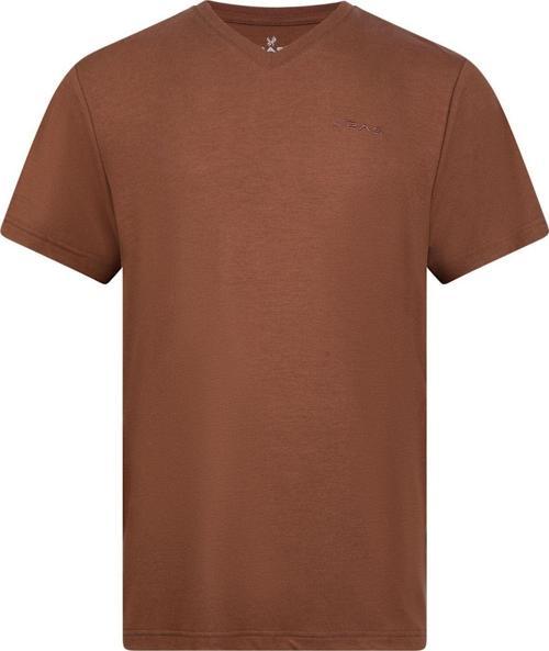 Victor Erkek Viloft V Yaka T-Shirt Kahverengi
