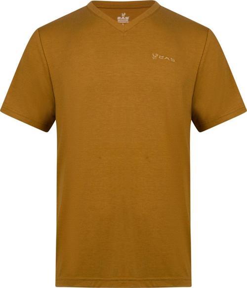 Victor Erkek Viloft V Yaka T-Shirt Açık Kahverengi