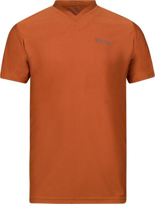 Elba V Yaka T-shirt Kahverengi
