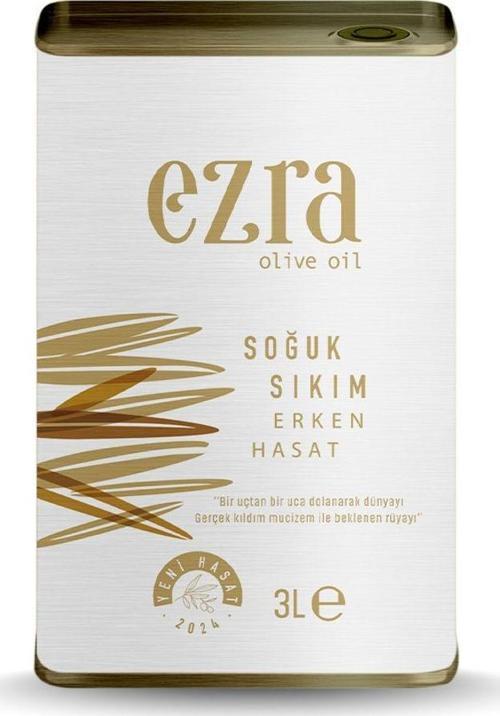 Naturel Sızma Soğuk Sıkım, Erken Hasat 3 Litre Zeytinyağı 2024 Hasadı