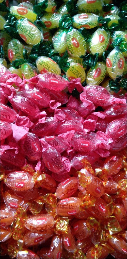 1 Kg. Kent Karışık Şeker (Çilektat, Limontat, Portakaltat)