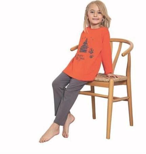 Kız Çocuk Baskılı Uzun Kollu Pijama Takımı 518