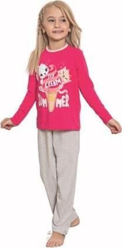 Kız Çocuk Baskılı Uzun Kollu Pijama Takımı 524
