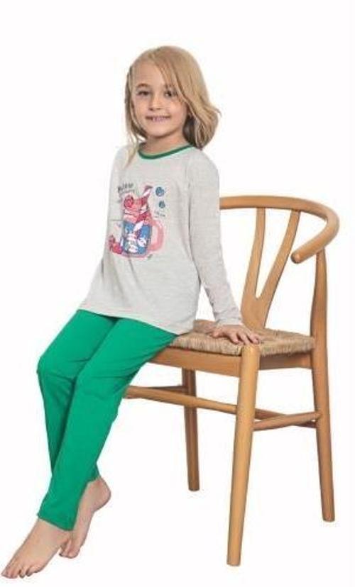 Kız Çocuk Baskılı Uzun Kollu Pijama Takımı 517