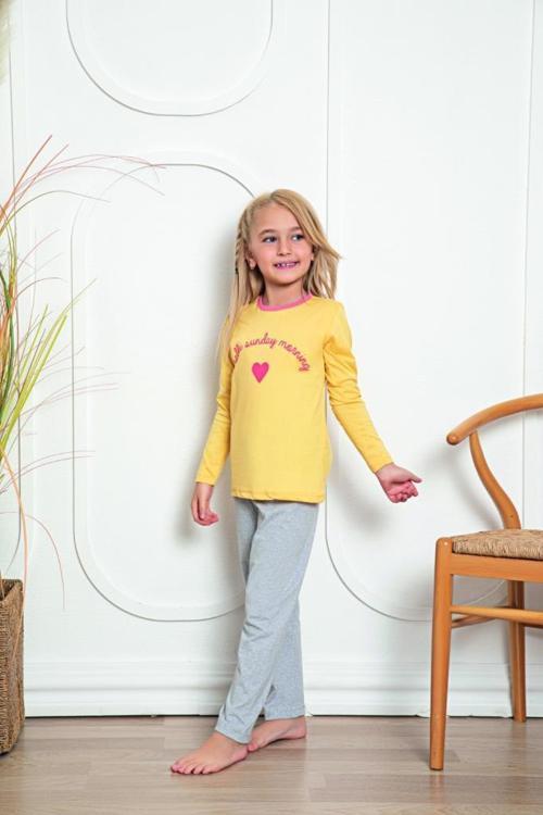 Kız Çocuk Uzun Kollu Pijama Takımı 528