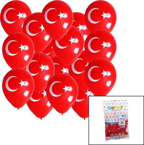 BAYRAKLI BALON  10 İNÇ - 26CM - 100PCS  GO5060Gok160171