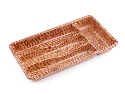 AHŞAP RENK - 4 BÖLMELİ ÇEKMECE İÇİ KAŞIKLIK 36X20CM  GO50601487070