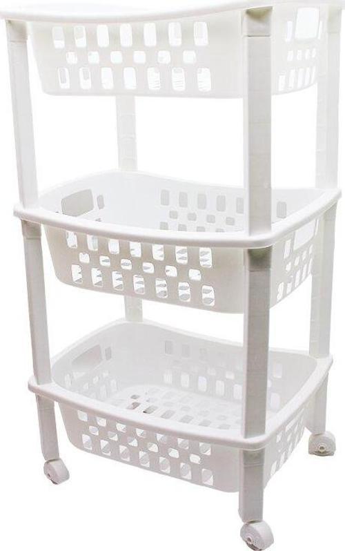 3 KATLI SEPET DÜZENLEYİCİ  - RAF ÜNİTESİ TEKERLEKLİ 400X295X700MM  GO5060Gok170749
