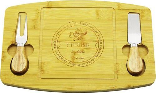 BIÇAK SAĞ-SOL 19X29CM -1.5CM AHŞAP BAMBU KAHVALTI PEYNİR SUNUM TABAK 2PEYNİR BIÇAK=AHŞAP SAPLI  GO5060Gok223057