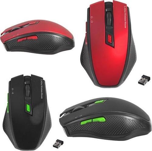 EVEREST SMW-777 USB 2.4GHZ OPTİK KABLOSUZ MOUSE (KIRMIZI*SİYAH)  GO50604101000