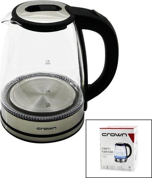 CAM - LEDLİ  KETTLE   1.8LT   1500W   ÇELİK TABAN - KROM KAPAK  360° GÖVDE   PLASTİK KULP  GO5060Gok111728