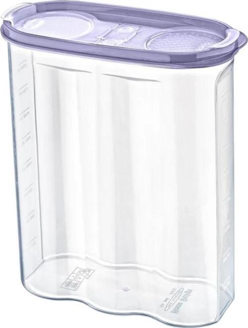 2 Kapaklı Ölçekli Erzak Kuru Gıda Saklama Kutusu Kabı 2,4 Litre-SA940  GO50607166740