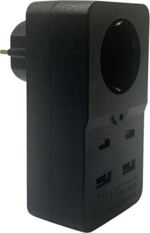 Isıya Dayanıklı Termal Akım Korumalı 1 Priz Girişli 2 USB Girişli 2 TYPE-C Girişli Pirz  GO50606223470