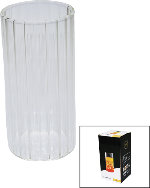 ÇİZGİLİ - UZUN CAM BARDAK 360ML KAHVE - SUNUM - MEŞRUBAT  GO50608273110
