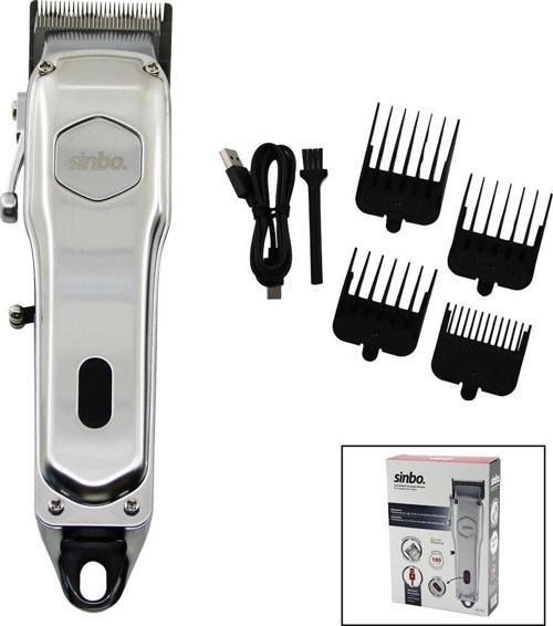 USB ŞARJLI - DİJİTAL GÖSTERGE  SAÇ - SAKAL KESME TRAŞ MAKİNESİ  ÇELİK GÖVDE - KOLLU TARAK AYARI SHC-1905  GO5060Gok111574