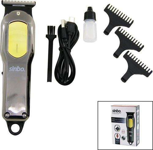 USB ŞARJLI - LCD GÖSTERGELİ SAÇ KESME TRAŞ MAKİNESİ GÖVDE KROM KAPLAMA  SHC-1903  GO5060Gok111541
