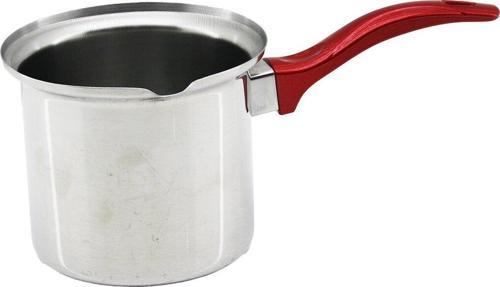 NO-7  ÇELİK CEZVE  KIRMIZI KULP  GO5060Gok222999