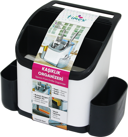 PLASTİK KAŞIKLIK ORGANİZER TEZGAH ÜSTÜ  GO50603435390