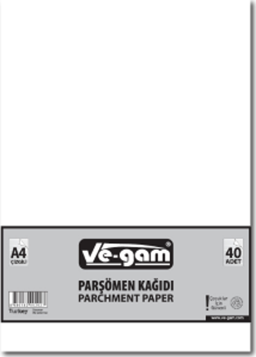 A4 40 PARÇA  ÇİZGİSİZ PARŞÖMEN KAĞIDI  GO50609169700