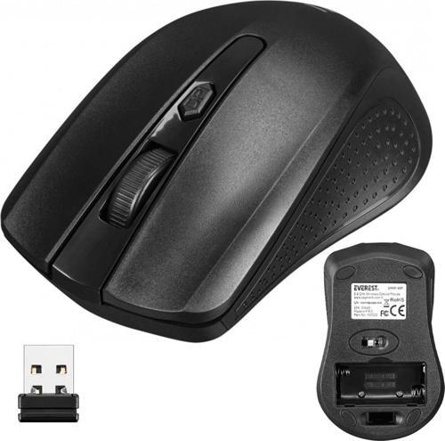 EVEREST SMW-487 USB SİYAH 2.4GHZ 1500 DPI OPTİK KABLOSUZ MOUSE  GO506089MT-26126