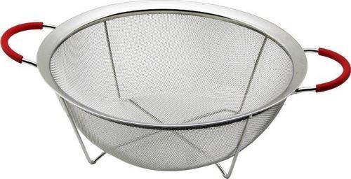 22CM TEL SEPET METAL SÜZGEÇ SİLİKON KILIFLI KULP METAL ÇERÇEVE - AYAK  GO5060Gok222984