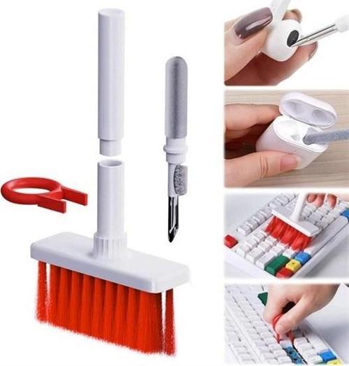 Çok Amaçlı Kırmızı Hassas Fırça Başlıklı  Bilgisayar Laptop Temizleme Fırçası  GO50602129300