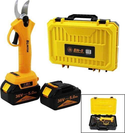 CORDLESS SHEAR YELLOW BN-5 HS-155  ŞARJLI  BAĞ MAKASI  2 BATARYA - 36V 5.0AH  GO5060Gok111673