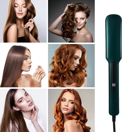 2 In1 110V-220V Saç Düzleştirici Seramik Sır Hızlı Isıtma Ve Şekil Verme  GO50604417370