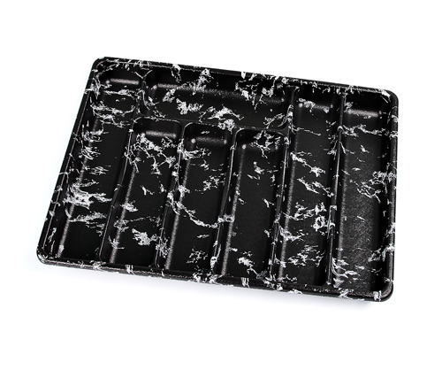 BÜYÜK - SİYAH - 7 BÖLMELİ ÇEKMECE İÇİ KAŞIKLIK 50X37CM  GO50605128630