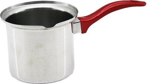 NO-4  ÇELİK CEZVE  KIRMIZI KULP  GO5060Gok222996
