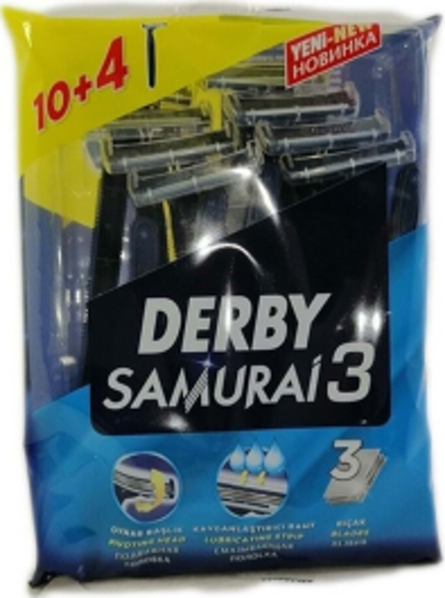 DERBY SAMURAİ 3 BIÇAK 10+4 PARÇA.POŞETLİ  GO50609574120