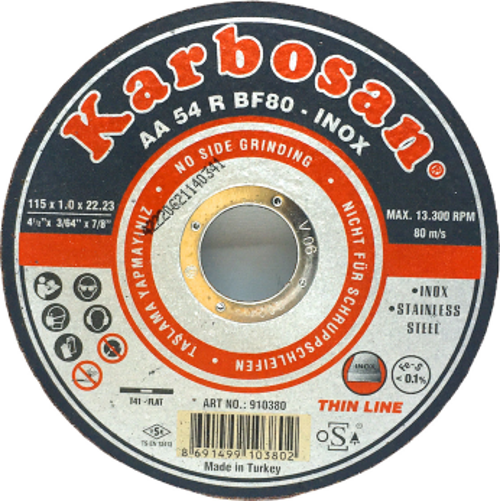 İNOX METAL KESİCİ DİSK 115MMX1.0X22  GO5060Gok130349