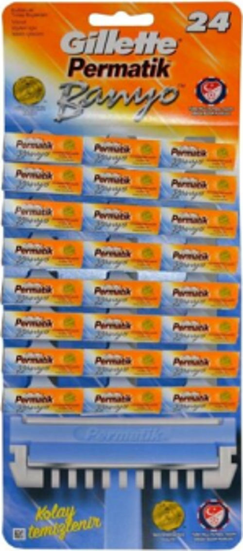 PERMATİK BANYO SAPLI JİLET KARTELA 48 PARÇA  GO50607805670
