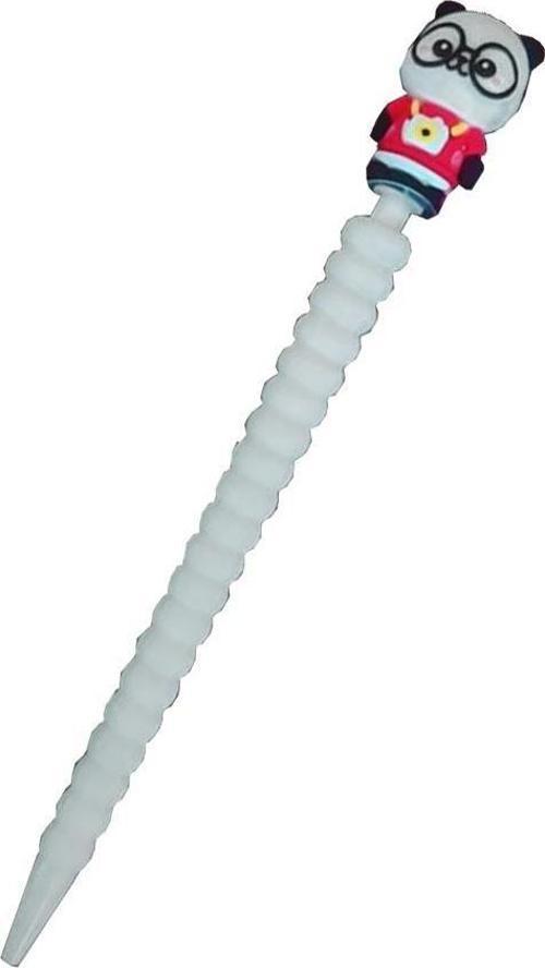 Panda Versatil Kalem 0.7mm Uçlu Kalem 1 Adet Sevimli Gözlüklü Sevimli Panda Mekanik Uçlu Kurşun Kalem