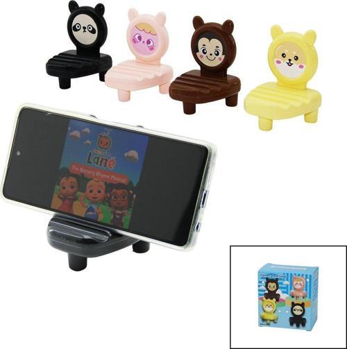ÜÇGEN SEHPALI RENKLİ PLASTİK MİNİ TELEFON TUTACAK 3 KANALLI  GO5060Gok111663