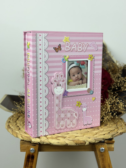Rs031 Bebek Fotoğraf Albümü 10x15cm 200 Fotoğraf Kapasiteli Kutulu Lüx Bebek Albüm