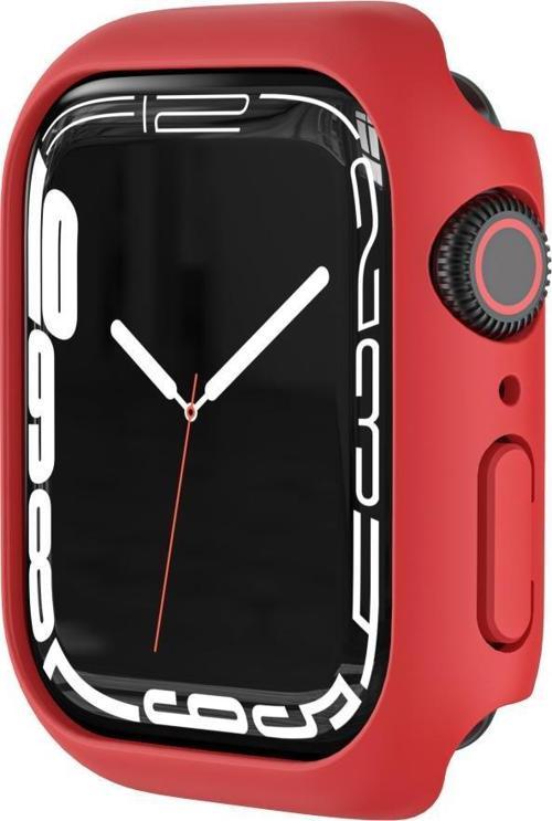 Apple Watch 7 Serisi 45mm Rubber Sert Plastik Mat Kılıf Kapak
