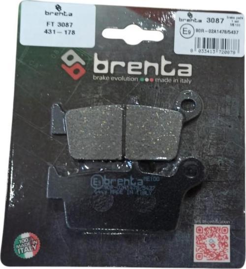 Honda Cr R, R Expert 85cc 2003-12 Arka Fren Balatası Brenta Organik