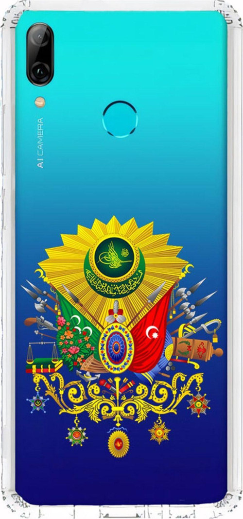 Zeynoiletişim Huawei Psmart 2019 Uyumlu Osmanlı Amblem Desenli Silikon Kılıf