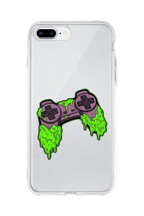 Zeynoiletişim Apple Iphone 8 Plus Uyumlu Oyun Konsolu  Desenli Silikon Kılıf