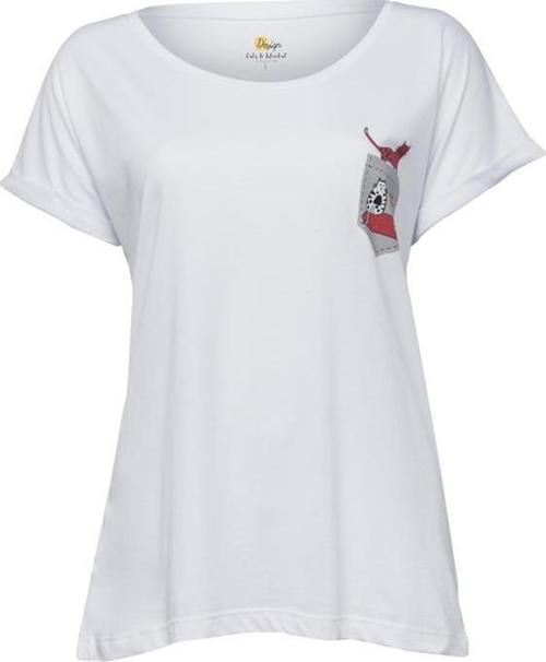 Cats Cepte Kedi T-Shirt Beyaz - S