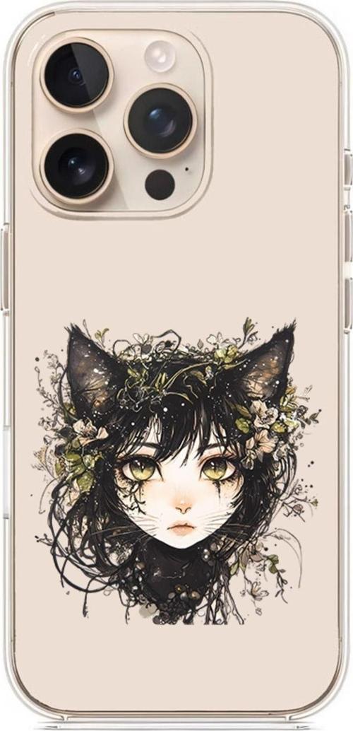 Zeynoiletişim Apple İphone 11 Pro Max Uyumlu Kedi Kadın  Desenli Silikon Kılıf