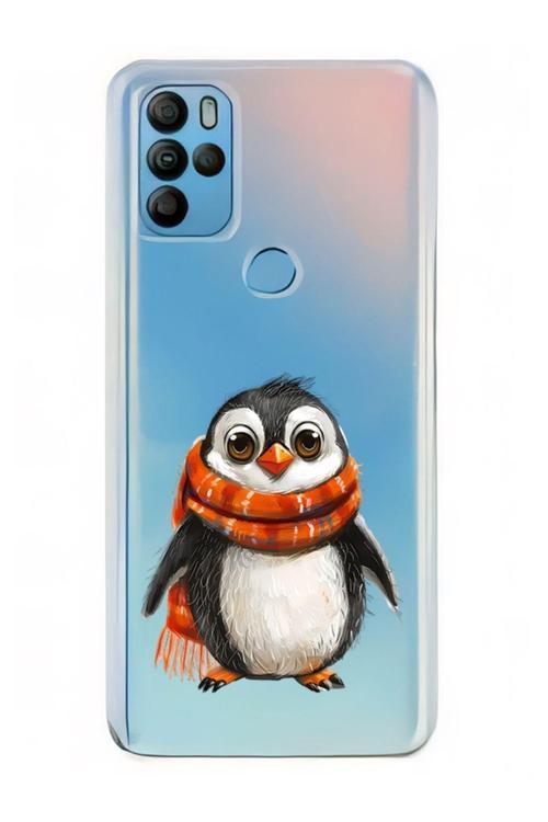 Zeynoiletişim General Mobile Gm 21 Pro Uyumlu Atkılı Penguen  Desenli Silikon Kılıf