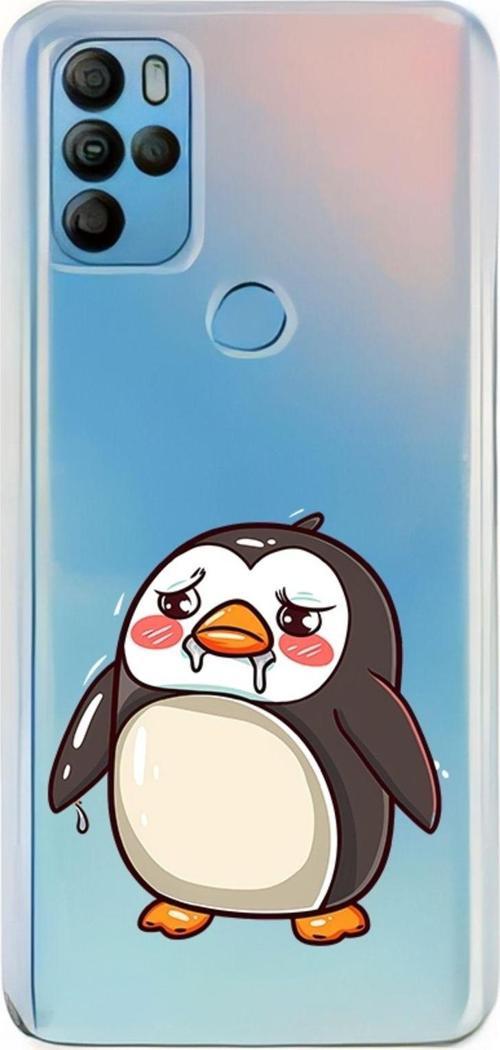 Zeynoiletişim General Mobile Gm 21 Pro Uyumlu Ağlayan Penguen  Desenli Silikon Kılıf