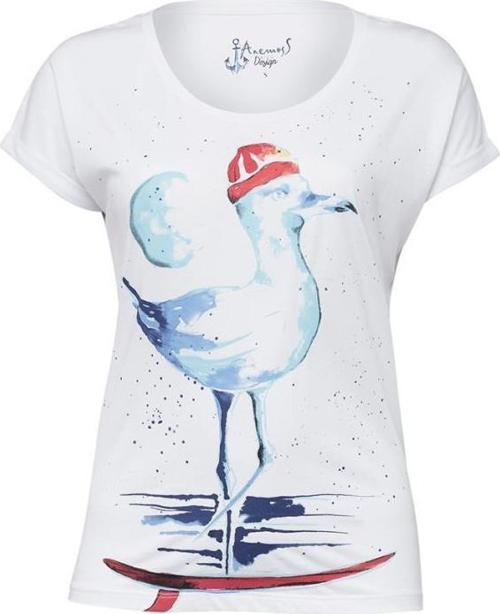 Martı Beyaz Kadın T-Shirt-S