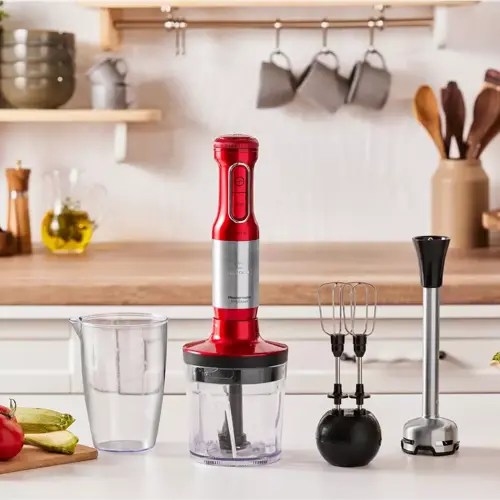 Mastermaid Prosteel 1500W Blender Seti Kırmızı-Inox