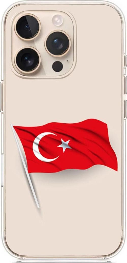 Zeynoiletişim Apple Iphone 11 Pro Max Uyumlu Türk Bayrağı  Desenli Silikon Kılıf