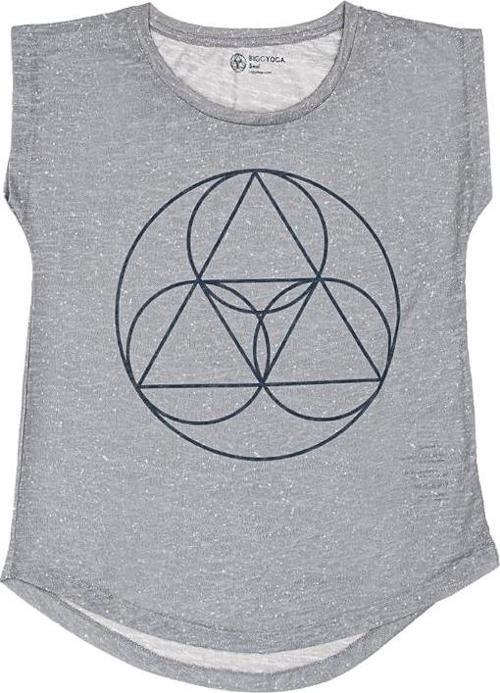 BiggYoga Namaste Gri T-Shirt-S