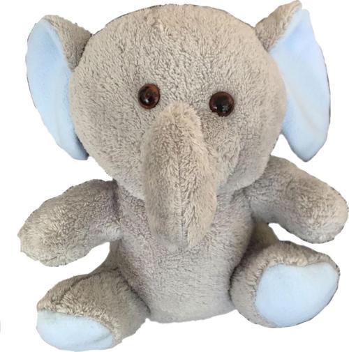 Mavi Kulaklı Uzun Hortumlu Peluş Fil 25 Cm Pelüş Oyuncak Süper Kalite